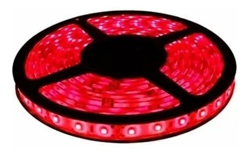 Imagem 1 de 1 de Fita Led Vermelha 5050 12v Rolo Com 5 Metros 300 Leds Silico