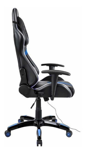 Cadeira Gamer Reclinável E Giratória C/ Master Led Azul Gt15