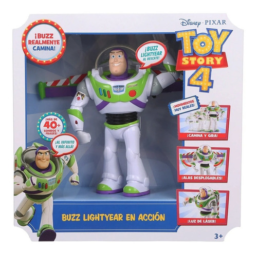 Imagen 2 de 3 de Toy Story -buzz Movimientos Reales Tienda Ofic. Disney Ggh42