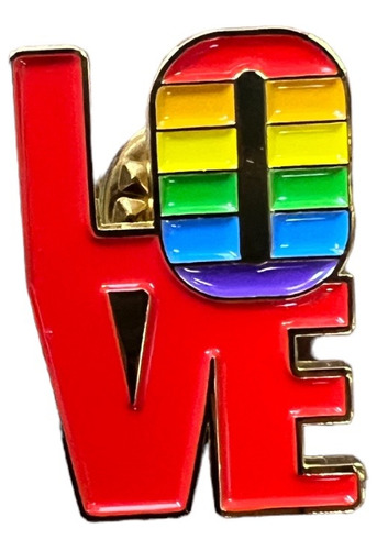 Pin Bandera O Corazón Orgullo Diversidad Lgbt Metalico