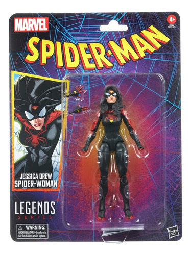 Boneca Mulher-Aranha Jessica Drew Marvel Legends F6569 Hasbro