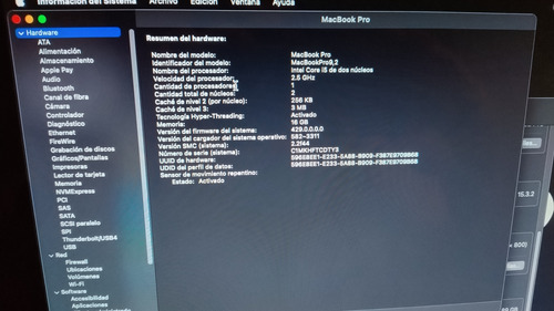 Macbook Pro Mid 2012 13 Pulgadas / Os Sequoia Plateado (Usado)