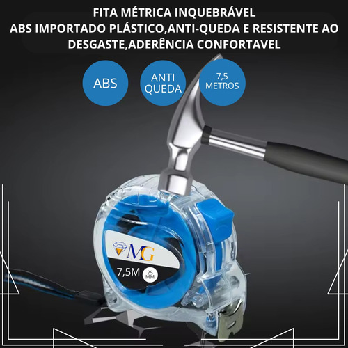 Kit 4 Trena Anti Impacto 7,5 Metros E Pol Largura Fita 25mm
