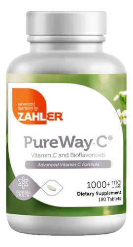 Zahler Pureway C Vitamina C Y Bioflavonoides 180tabletas Sabor Sin Sabor