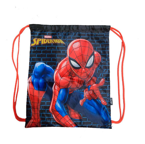 Sacolinha Masculina Marvel Homem Aranha Preta Cor Preto