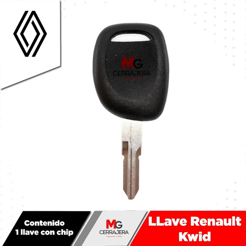 Llave Con Chip Renault Kwid 4a 2018 Al 2022