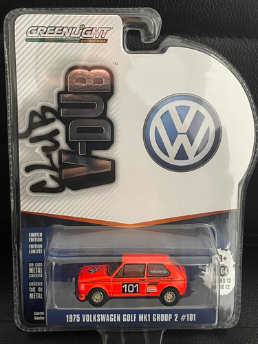 Greenlight 1/64 Club V-dub 1975 Volkswagen Golf Mk1 Group 2