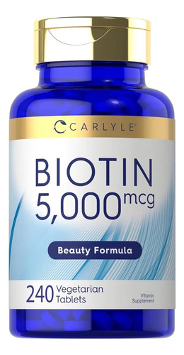 Carlyle Biotina 5000mcg 240 Tabletas De Disolución Rápida