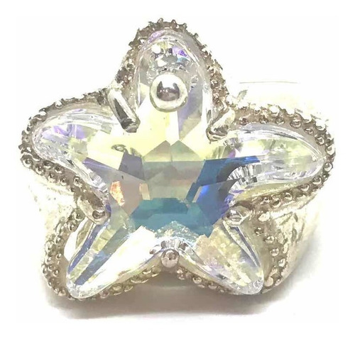 Imagen 2 de 9 de Anillo De Plata 925 Con Cristal Austriaco