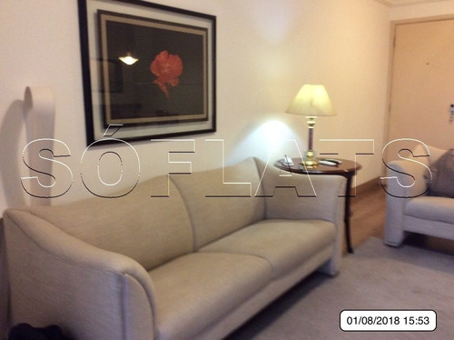 Imagem 3 de 15 de Flat No Itaim Bibi 2 Dorms 75m² - Sf5267