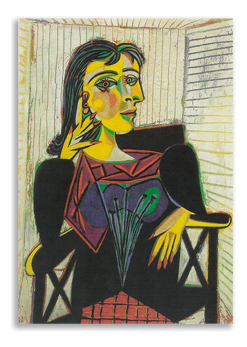 Cuadro Pablo Picasso Retrato De Dora Maar Canvas Cubismo Hd
