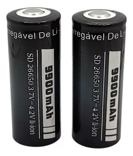 Bateria 26650 4.2v 99000mah Pila 26650 ( 2 Unidades )