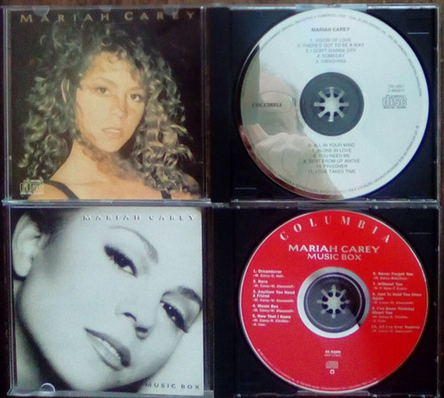 2x Cd (nm) Mariah Carey Vision Of Love + Music Box Re Novos