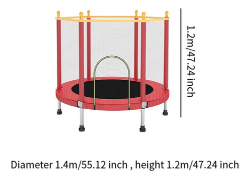Trampolín Para Niños Con Red Trampolín Pequeño Para Rojo