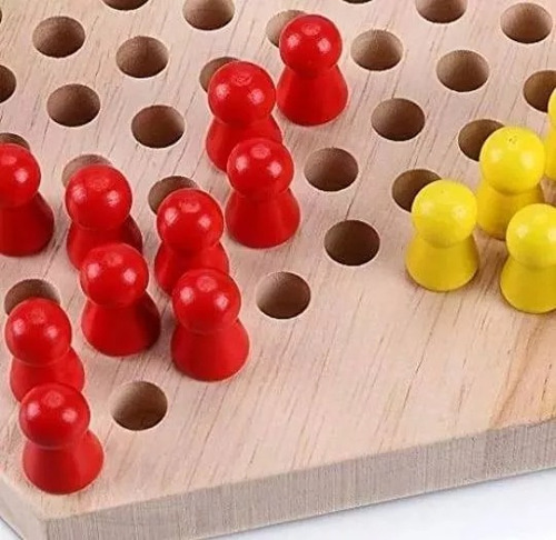 Pack 4 Juegos De Madera Damas Chinas Yenga Palitos Chinos