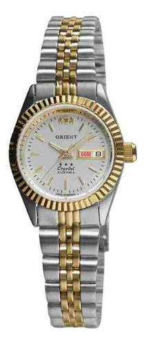 Relógio Orient Prata E Dourado Feminino 559eb3nh C1sk Cor Do Fundo Branco
