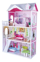 Comprar Kids House Casa de Muñecas con Muebles de Madera Aria, Casita de Juguete para Niñas con Accesorios con 13 Muebles y Accesorios, Hermoso Diseño y Gran Tamaño, Ideal para Muñecas Grandes