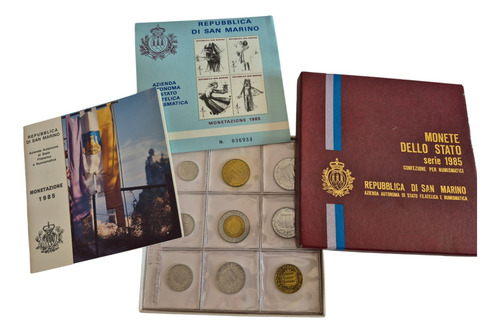 Set Monedas San Marino 1985
