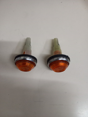 Jgo 2 Faro Giro Lateral Fiat 1500 600 Aro Metalico Orig