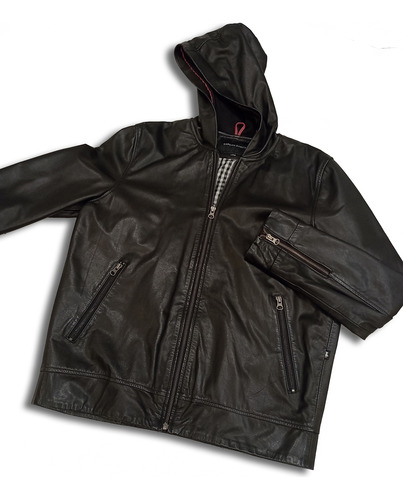 Campera Cuero Hombre Genuine Leather Garcon Garcia (Usado)