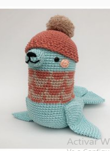 Foca - Muñeco A Crochet Amigurumi, Apego