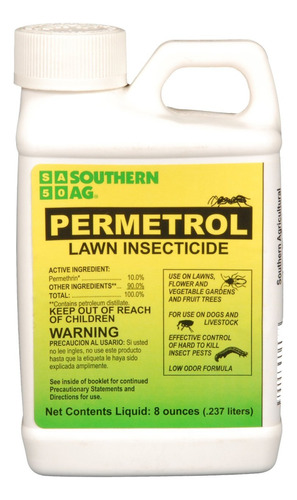 Southern Ag Insecticida Permetrol Para Cesped Y Jardin, 16 O