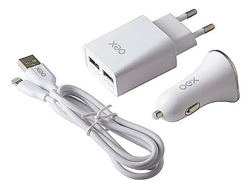 Kit Automotivo Oex 3 Em 1 Lightning Kv101 Cor Branco