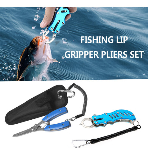 Juego De Pinzas Para Labios Y Alicates De Pesca Con Cortador
