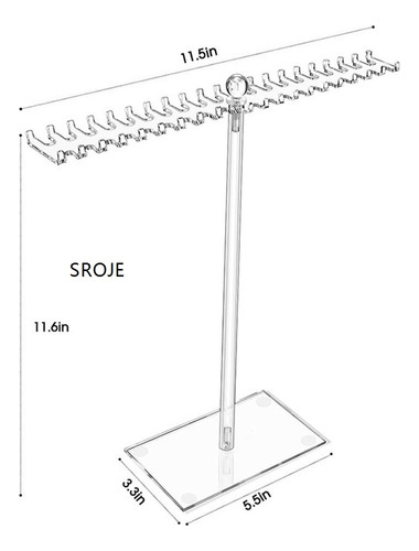 Xinnuo Organizador De Joyas, Colgador De Collares, Soporte