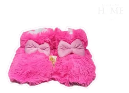 Babuchas Divinas En Bota, Con Moño Grande.