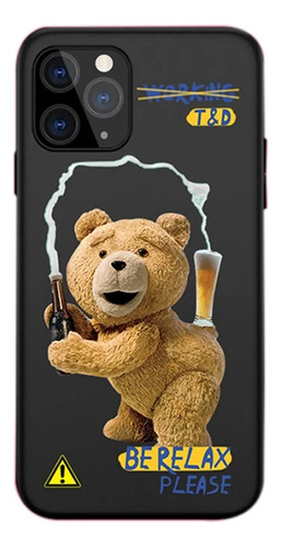 Funda De Teléfono Teddy Bear Couple Para iPhone 11, 12, 13,