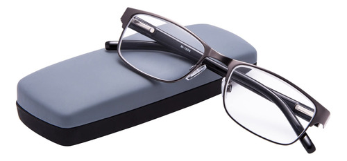 Eyeguard Readers - Gafas De Lectura Rectangulares De Metal P