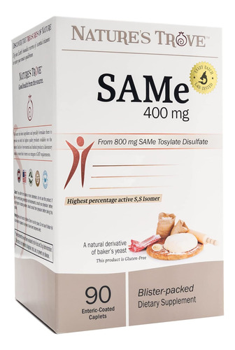 Sam-e 400 Mg Estado Animo Positivo Y Articulaciones 90 Cap