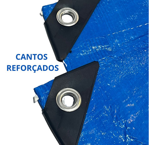 Lona Azul Cobertura 3x5 Impermeável Capa Pra Piscina Barraca