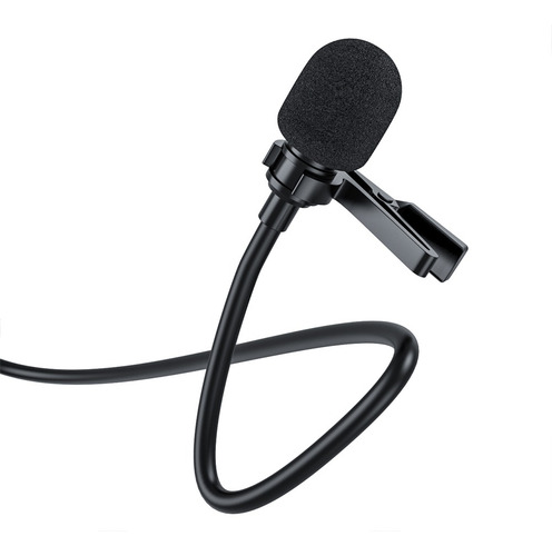Microfone De Lapela Ligthning Com Fio Profissional