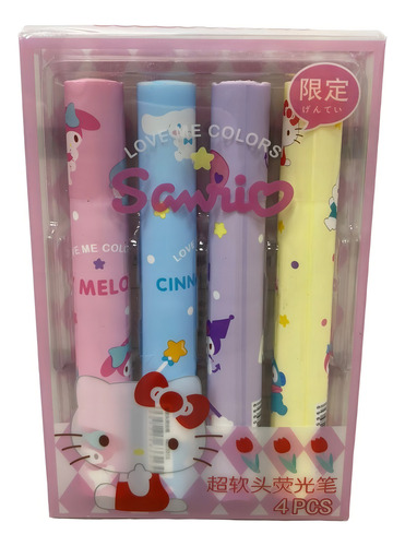 Marcatextos Set 4 Pzas Pastel