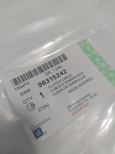 Guaya Croche Matiz Tico Gm