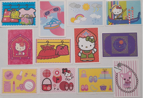 Figuritas De Hello Kitty Fashion Año 2011 De Panini Lote X16