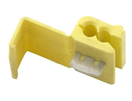 50pçs Conector Derivação Emenda Cabos Fios Amarelo 4 A 6mm