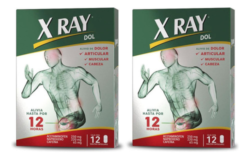 Xray Dol Analgesico 24 Tabletas - Unidad a $1617