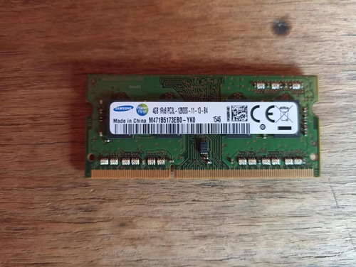 Memoria Ram Color Verde 4gb 1 Samsung M471b5173db0-yk0