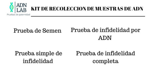 Prueba Adn Infidelidad Simple - Resultados En 6 Días Hábiles