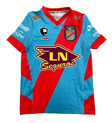 Imagen 1 de 2 de Camiseta Titular Niño Lyon 2021 Arsenal De Sarandi