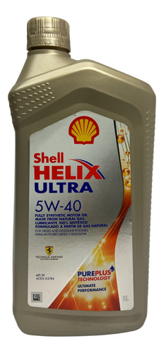 Aceite Shell 5w40 Helix Ultra Full Sintetico 