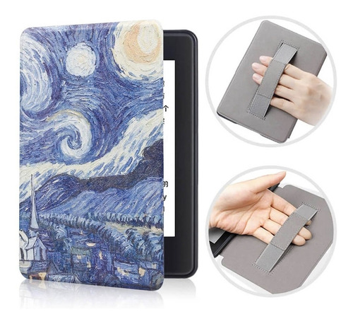 Funda Case Kindle Noche Estrellada Van Gogh Paperwhite 2019