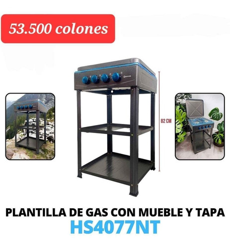 Cocinas De Gas Con Mueble, 1 Modelo Con Tapa Y Modelo Sin Tp