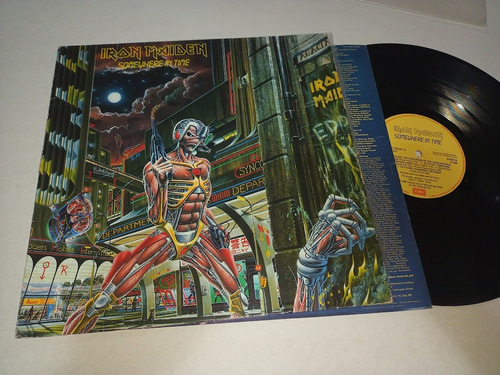 Iron Maiden Somewhere In Time Lp Metallica Ac/dc Dr666