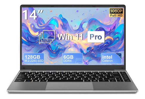 Laptop Win 11 14 6gb Ddr4 128gb Ssd Intel N4020 (hasta 2.8gh