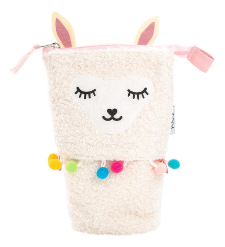 Cartuchera Extensible Fuzzy Llama Estuche De Pie Llamita