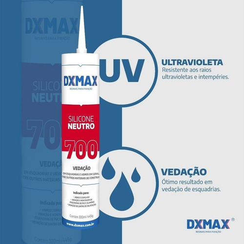 Imagem 3 de 6 de Silicone Neutro Dx700 - 280ml/420g - 24uni